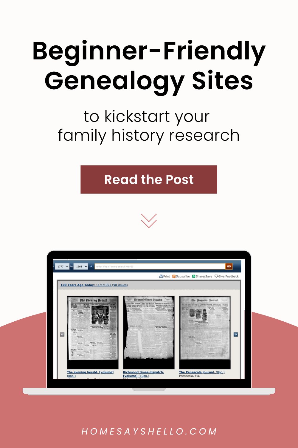 5 Free Genealogy Sites (beginner-friendly!) - Home Says Hello